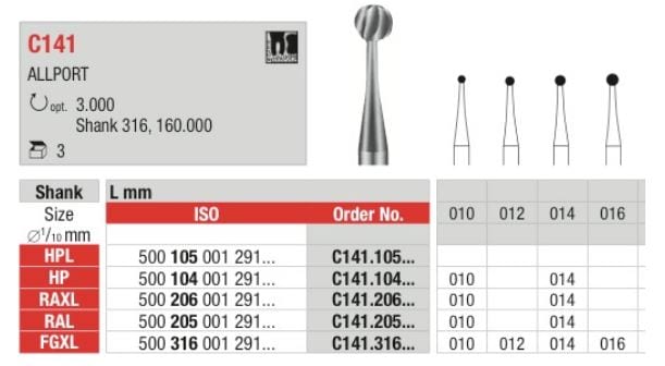 Vst Kirurgiborr C141 206 035 XL 3st