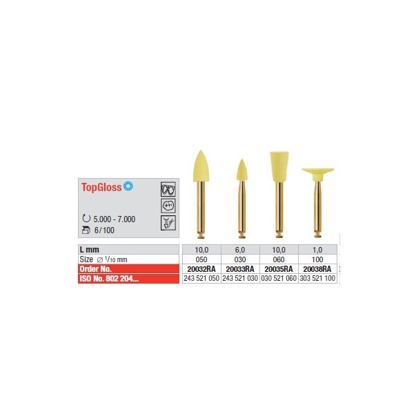 Topgloss Polerare Vst 20033RA 6st