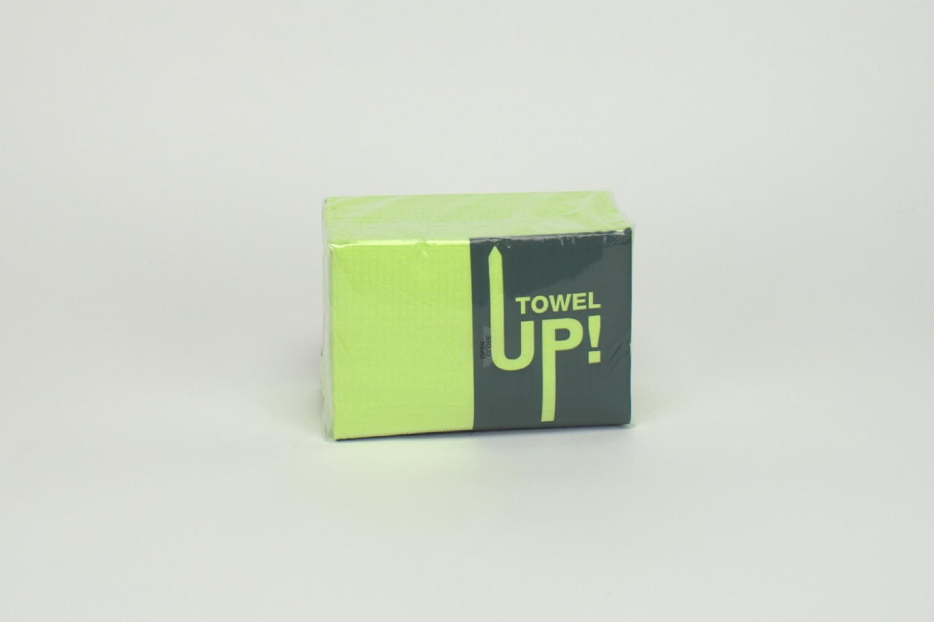 Servett Towel UP Monoart plastad 2-lagers 33x45cm Limegrön 500st