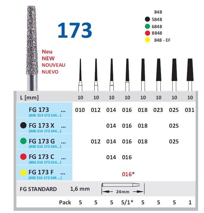 Fg Diamantborr 173 016 5st