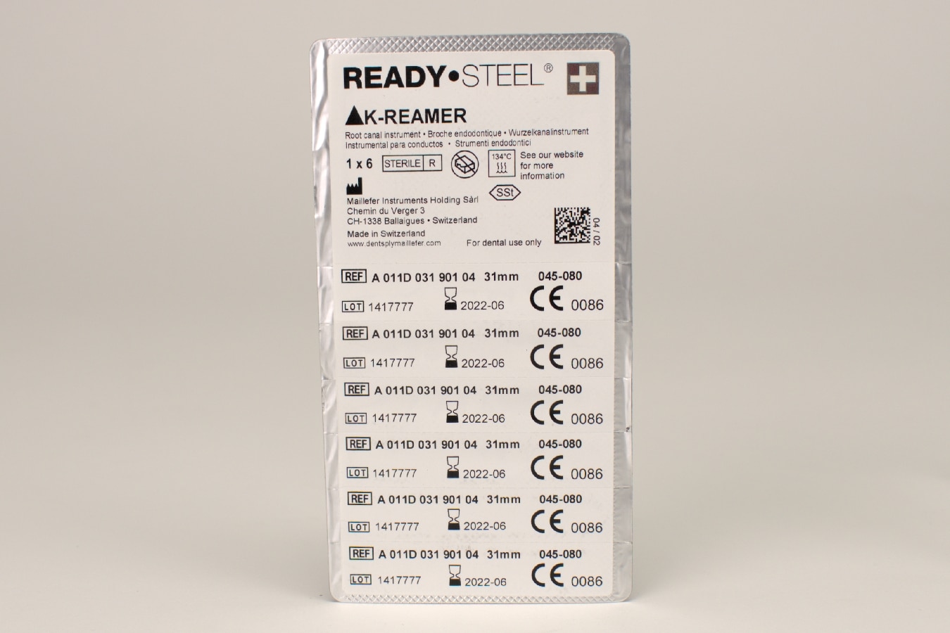 K-Reamer Colorinox 11D 31mm 45-80 6st