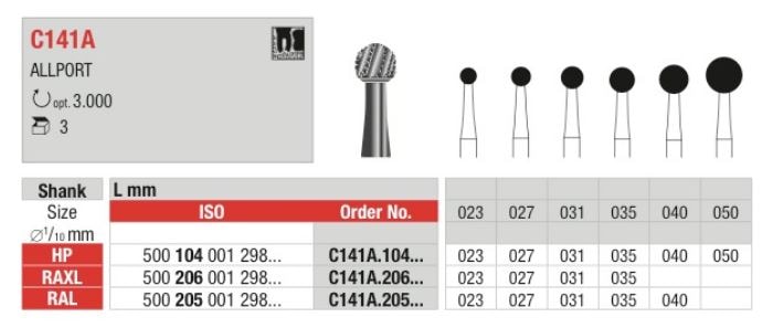 Vst Kirurgiborr C141A 206 035 XL 3st