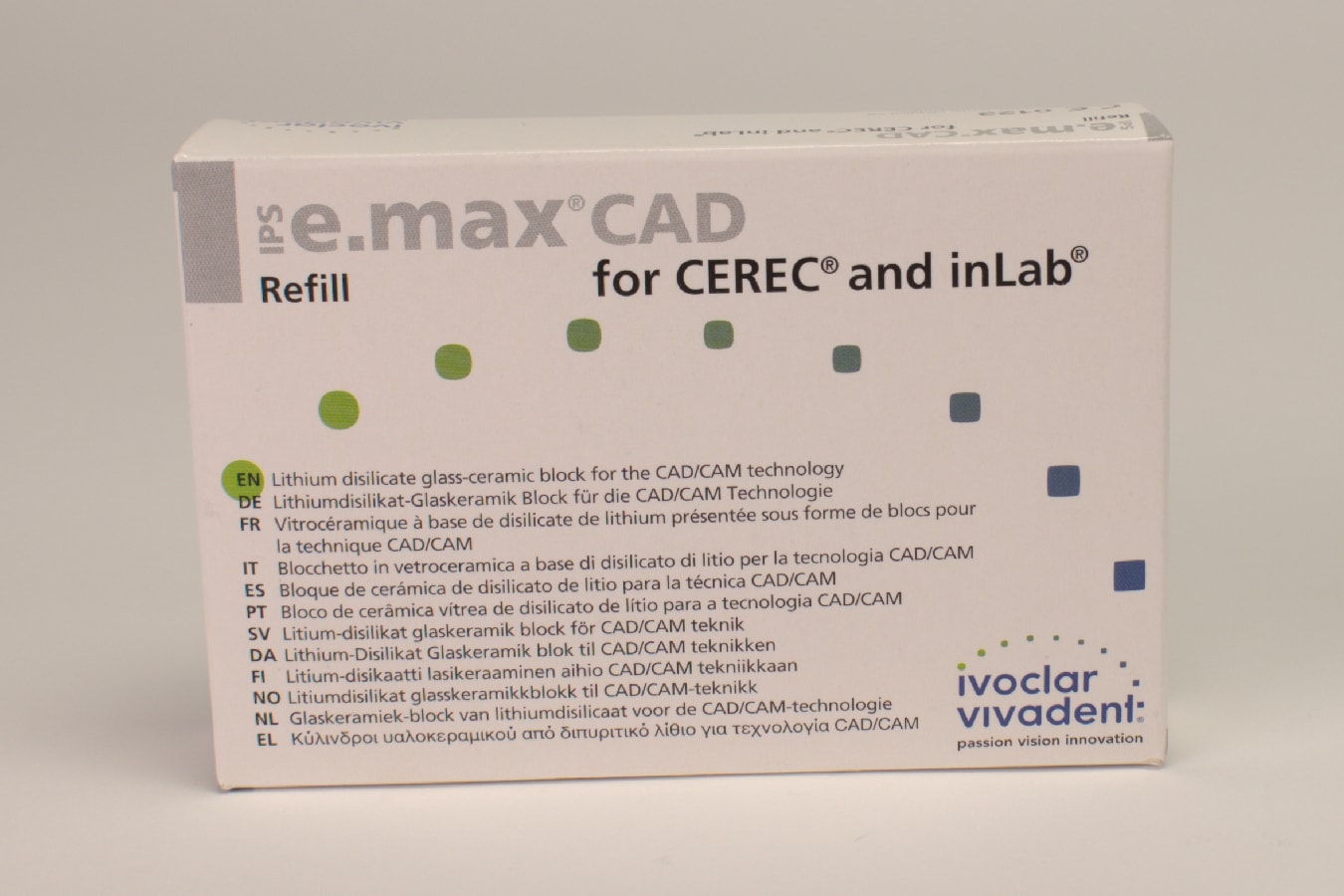 IPS e.max CAD Cerec/inLab LT B2 I12 5st