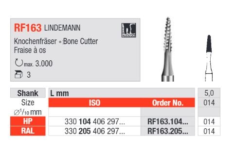 Hst Kirurgiborr RF 163 104 014  3st