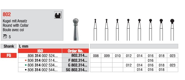 FG Diamantborr 802 314 012 5st