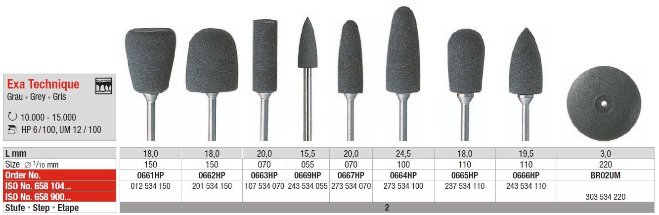 Exa Technique grå Hst 0663HP 100st