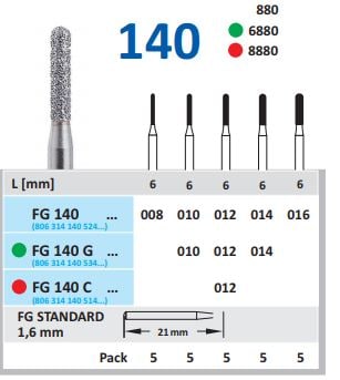 Fg Diamantborr 140 014 G grov 5st