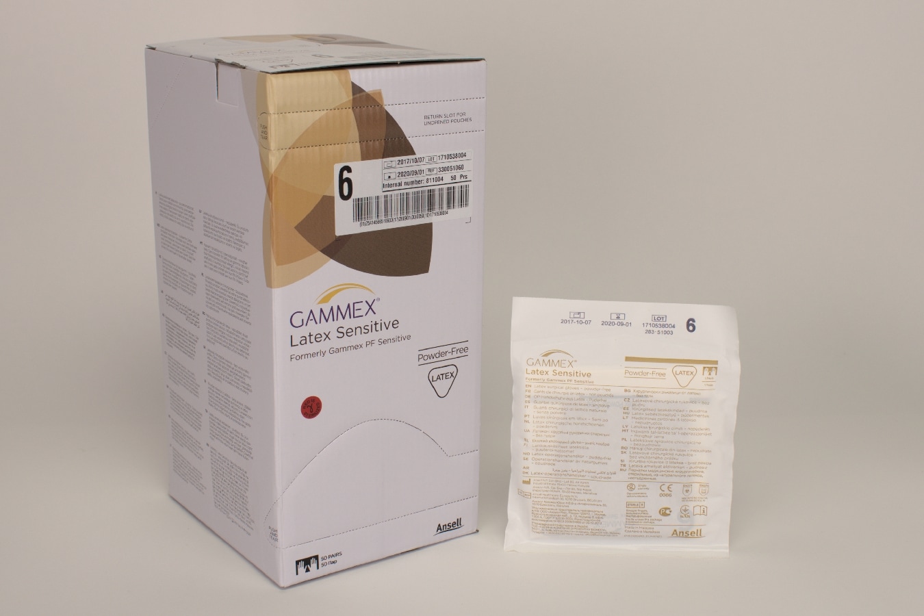 OP Handske Gammex Latex Sensitiv 6 PF 50par