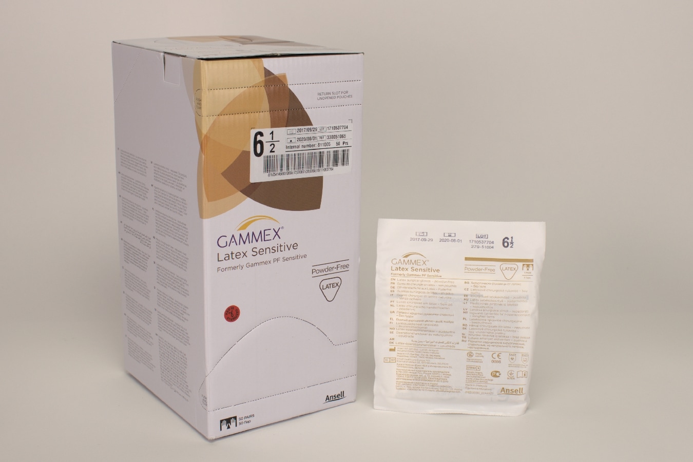 OP Handske Gammex Latex Sensitiv 6,5 PF 50par