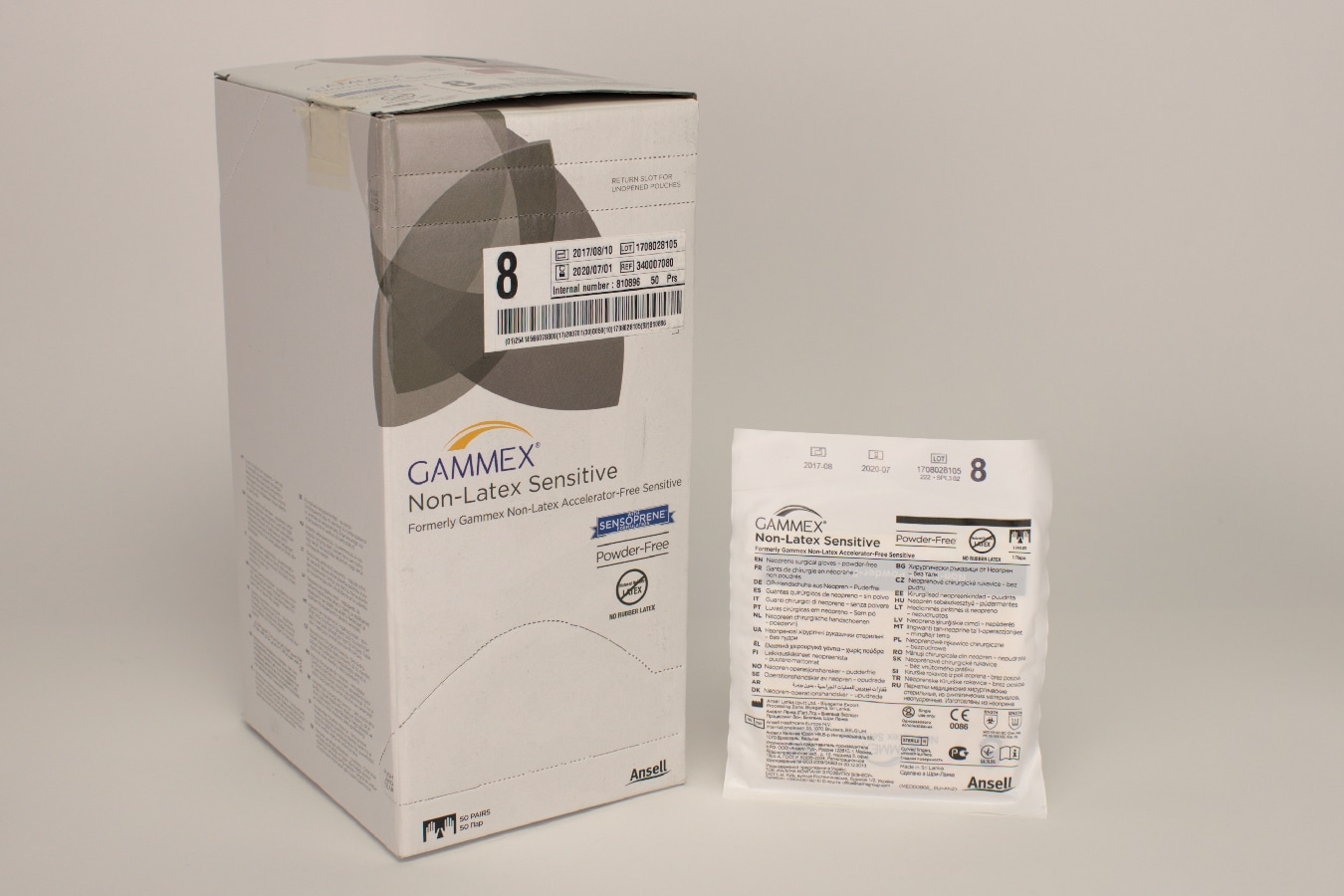 OP Handske Gammex Non-Latex Sensitiv 8 PF 50par