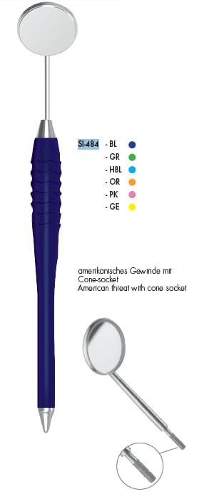 Spegelskaft Colori blå