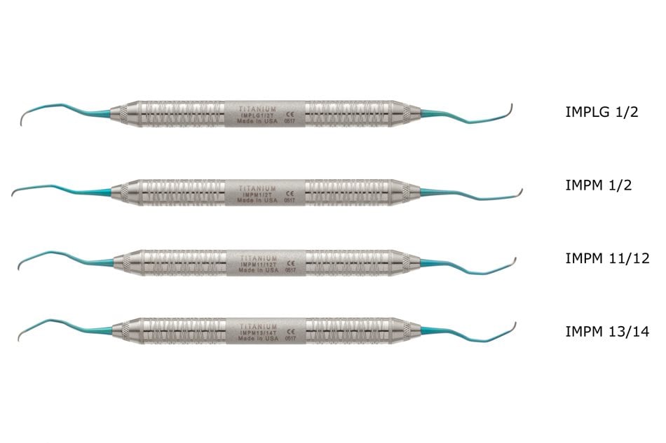 Implantat Curette Langer 1/2 Titanspets