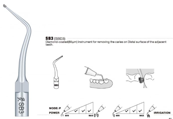 Woodpecker Tip SBD3 diam.Cavity Satelec