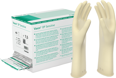 OP Handske Vasco Sensitive 9 latex 40par