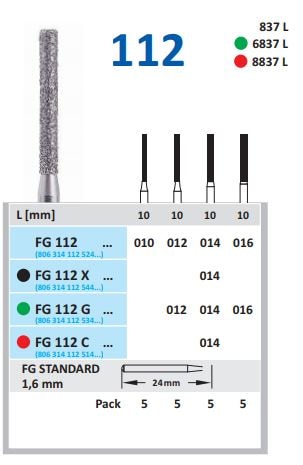 Fg Diamantborr 112 014 C fin 5st