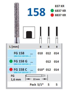 Fg Diamantborr 158 012 C fin 5st