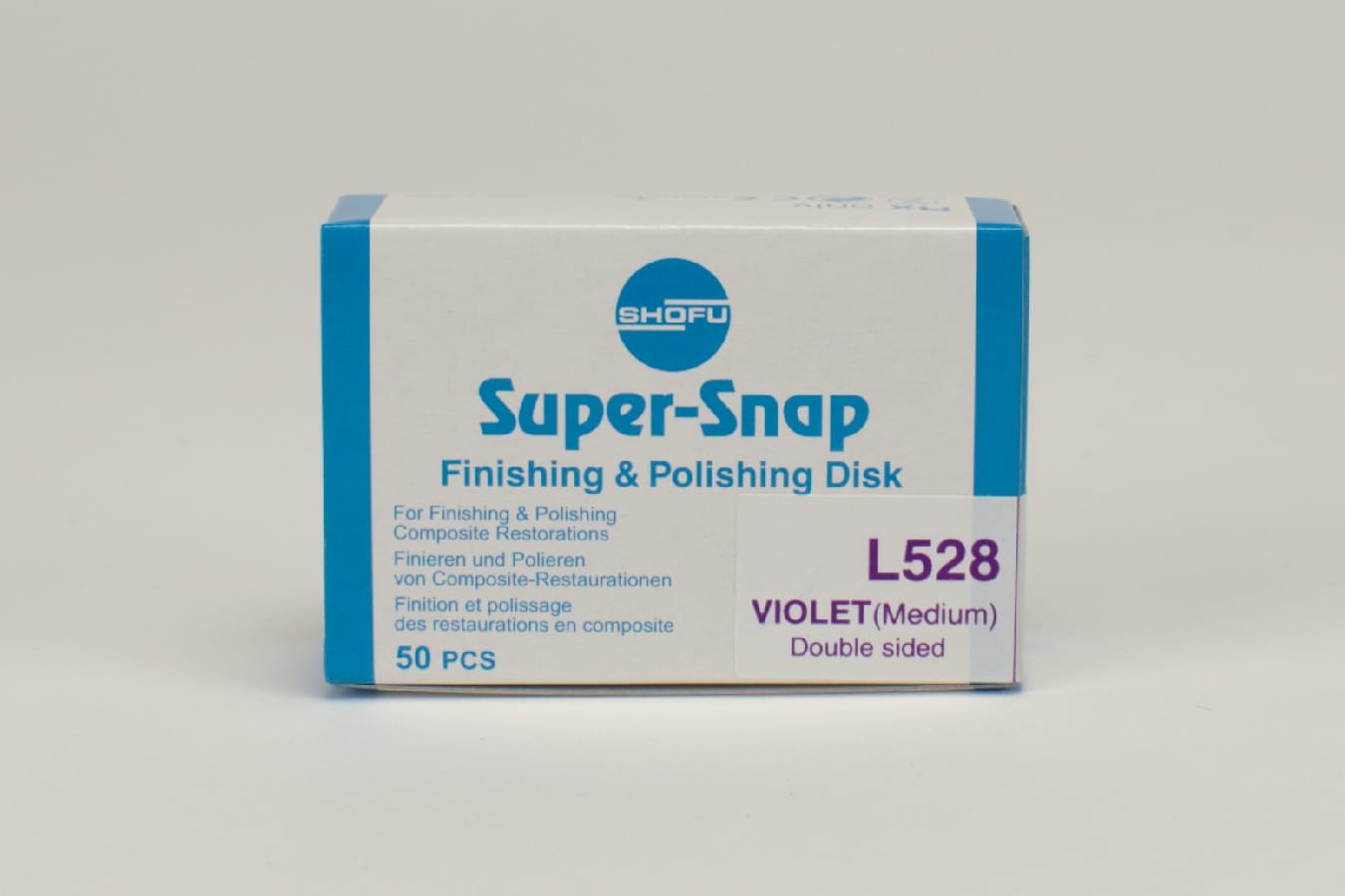 Super-Snap Violet medium double sided 50st