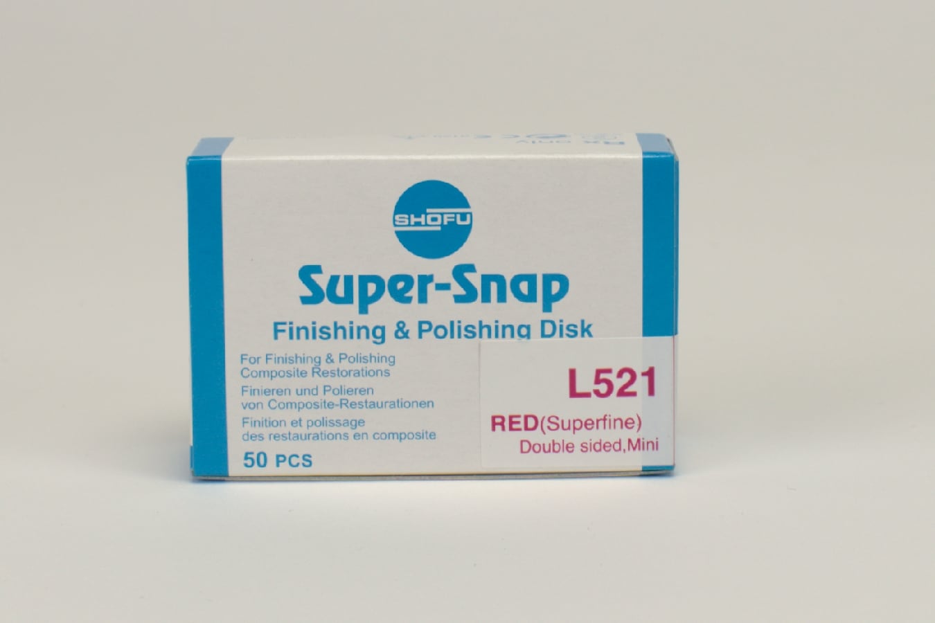 Super-Snap x-fin röd Mini ds 50st