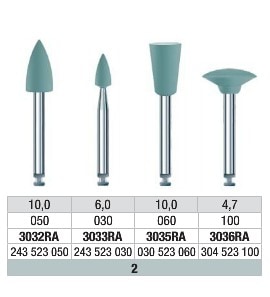 Ceragloss Polerare Vst blå 3032RA 6st