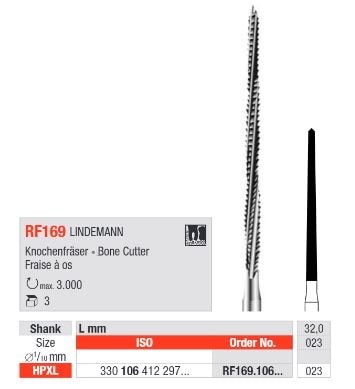 Hst Kirurgiborr RF 169 106 023 XL 3st