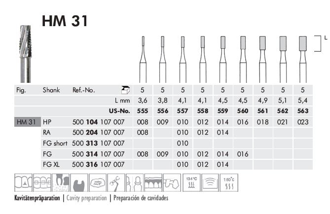 FG HM Fissur 31 XL 012 5st