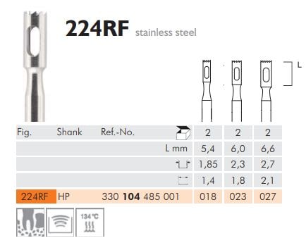 Trepan borr 224RF 018 104 Hst 2st