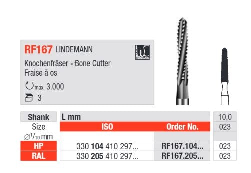 Hst Kirurgiborr RF 167 104 023  3st