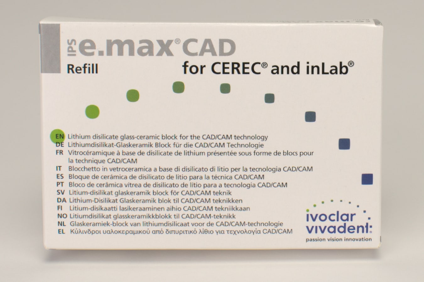 IPS e.max CAD Cerec/inLab LT C3 I12 5st