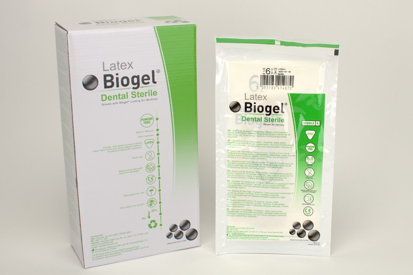 OP handske Biogel D Latex stl 6,5 PF 10par