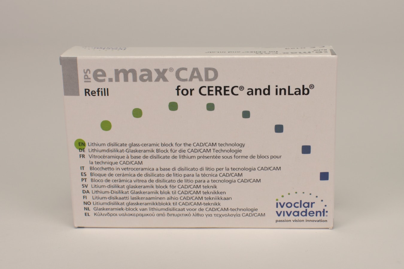 IPS e.max CAD Cerec/inLab LT D2 I12 5st