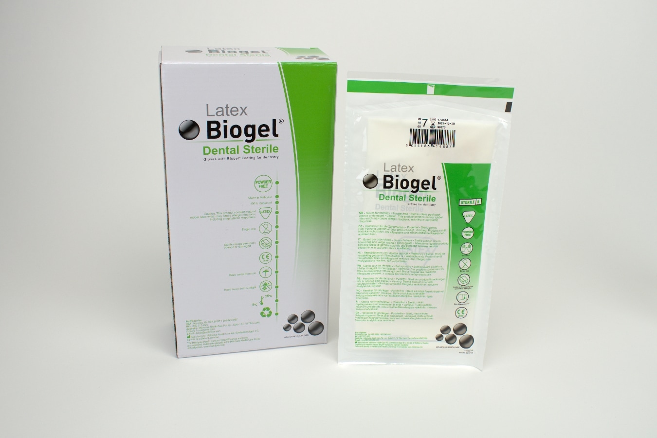 OP handske Biogel D Latex stl 7,0 PF 10par