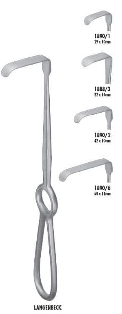 Sårhake Langenbeck 10x29mm