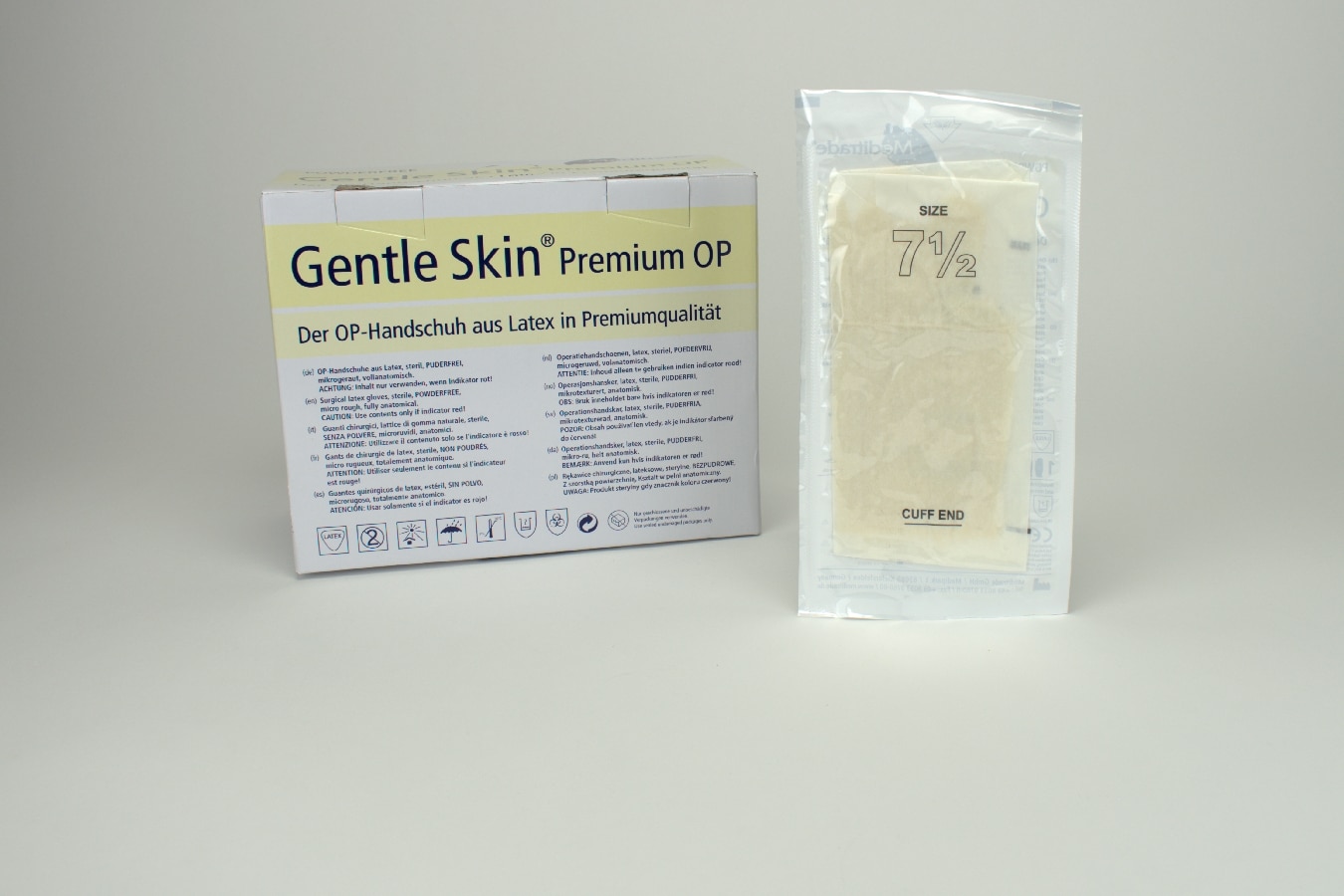 OP Handske Latex Gentle Skin Premium 7,5 50par