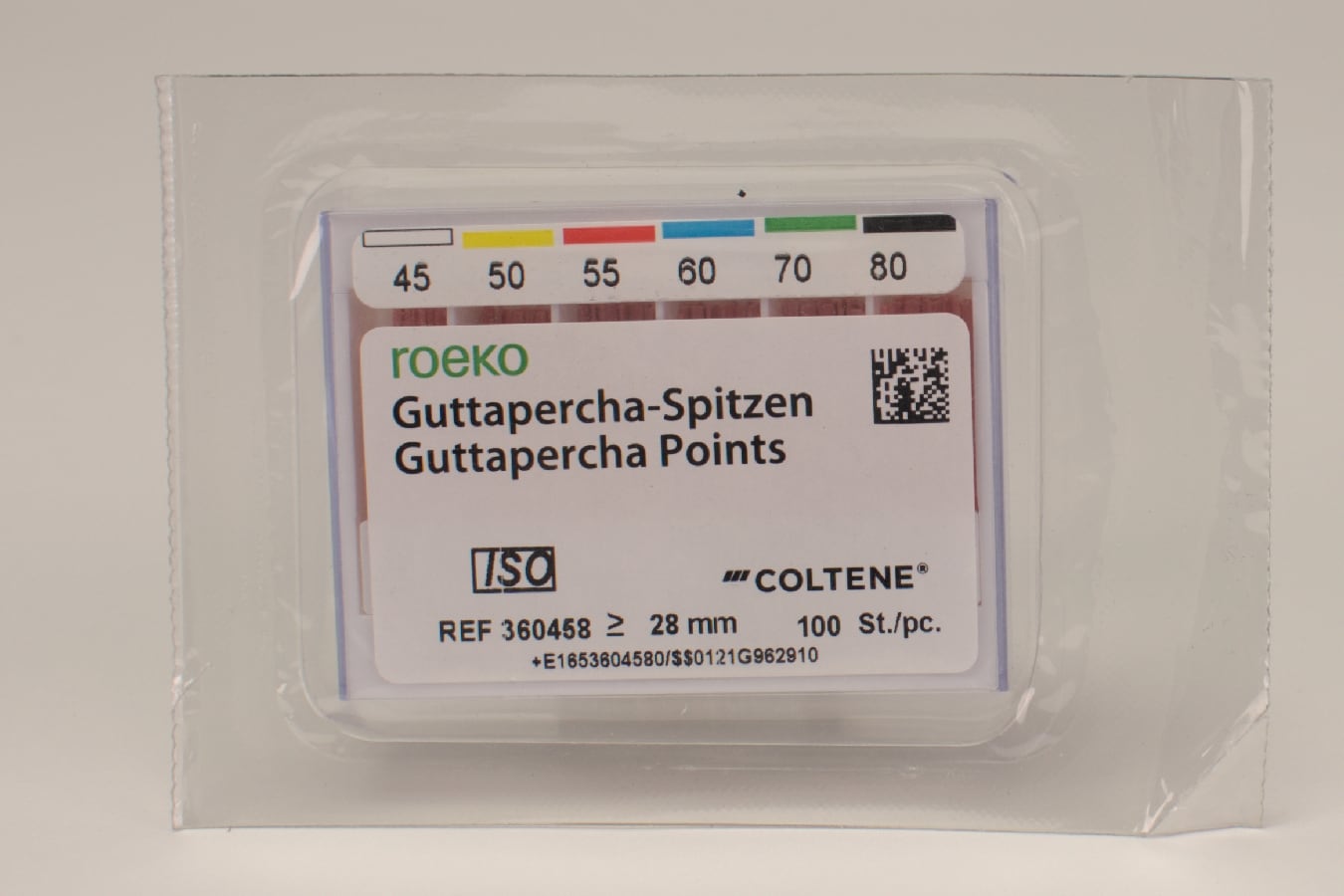 Guttaperka rosa 45-80 sorterad 100st