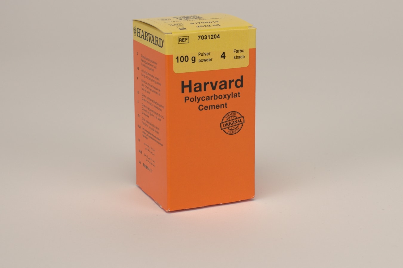 Harvard Carboxylat Cement 4 Ljusgul 100gr