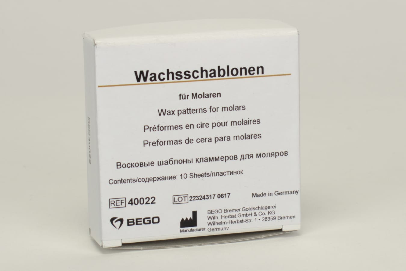 Vaxklammerprofil Molar 10st