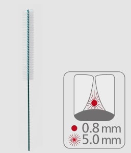 Paro-Isola Mellanrumsborste lång fin cylinder 5mm 10st